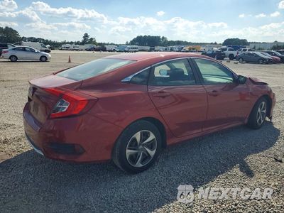 Trzecie zdjęcie samochodu z tyłu: 2020 HONDA CIVIC LX VIN:19XFC2F66LE009631 - miniatura