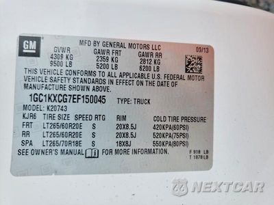 Zdjęcie 12 z 12 samochodu: 2014 CHEVROLET SILVERADO K2500 HEAVY DUTY LT VIN:1GC1KXCG7EF150045 - miniatura