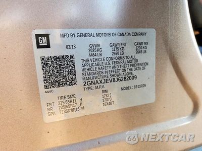 Zdjęcie 13 z 13 samochodu: 2018 CHEVROLET EQUINOX LT VIN:2GNAXJEV8J6282009 - miniatura
