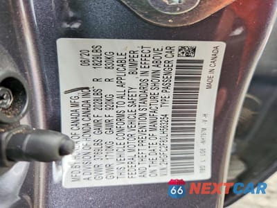 Zdjęcie 12 z 12 samochodu: 2020 HONDA CIVIC SPORT VIN:2HGFC2F80LH563254 - miniatura