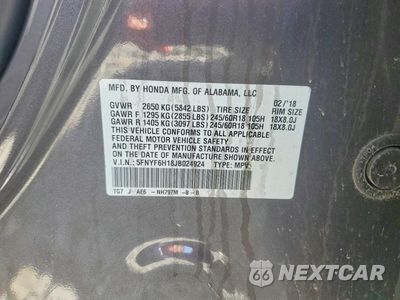 Zdjęcie 13 z 13 samochodu: 2018 HONDA PILOT LX VIN:5FNYF6H18JB024924 - miniatura