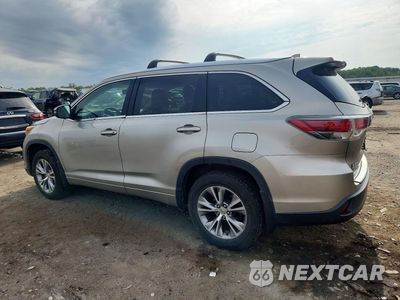 Drugie zdjęcie samochodu z przodu: 2015 TOYOTA HIGHLANDER XLE VIN:5TDJKRFH1FS203839 - miniatura