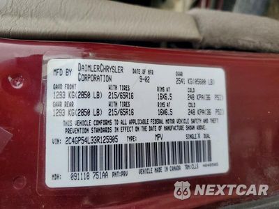Zdjęcie 13 z 13 samochodu: 2003 CHRYSLER TOWN & COUNTRY LXI VIN:2C4GP54L33R125905 - miniatura