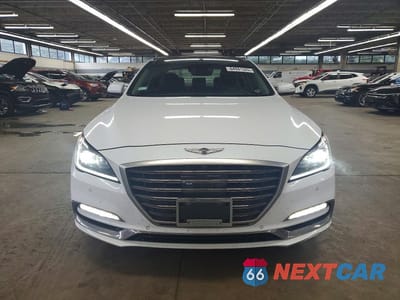 Piąte zdjęcie samochodu w środku: 2019 GENESIS G80 5.0 ULTIMATE VIN:KMTFN4JF9KU303183 - miniatura