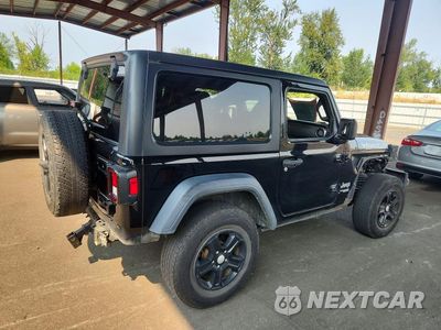 Trzecie zdjęcie samochodu z tyłu: 2018 JEEP WRANGLER SPORT VIN:1C4GJXAG1JW286682 - miniatura