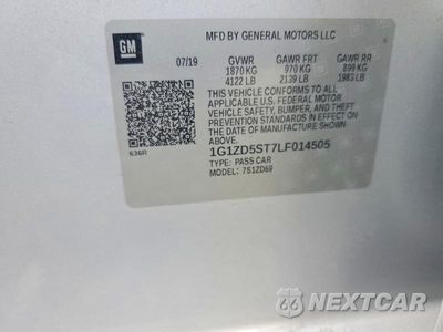 Zdjęcie 12 z 12 samochodu: 2020 CHEVROLET MALIBU LT VIN:1G1ZD5ST7LF014505 - miniatura