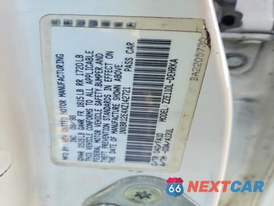 Zdjęcie 12 z 12 samochodu: 1999 TOYOTA COROLLA VE VIN:1NXBR12E4XZ142721 - miniatura