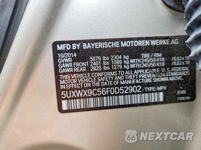 Zdjęcie 14 z 14 samochodu: 2015 BMW X3 XDRIVE28I VIN:5UXWX9C56F0D52902 - miniatura