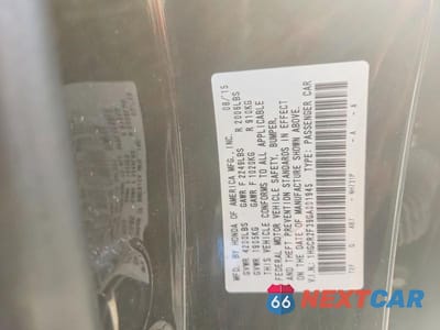 Zdjęcie 13 z 13 samochodu: 2016 HONDA ACCORD LX DELIVERY VAN VIN:1HGCR2F39GA001945 - miniatura