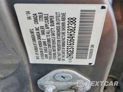 Zdjęcie 12 z 12 samochodu: 2004 HONDA CIVIC LX VIN:2HGES16564H582388 - miniatura