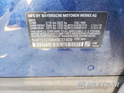 Zdjęcie 13 z 13 samochodu: 2021 BMW X3 XDRIVE30E VIN:5UXTS1C09M9E37409 - miniatura