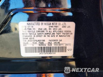 Zdjęcie 12 z 12 samochodu: 2020 INFINITI Q50 3.0T LUXE VIN:JN1EV7AP6LM201395 - miniatura