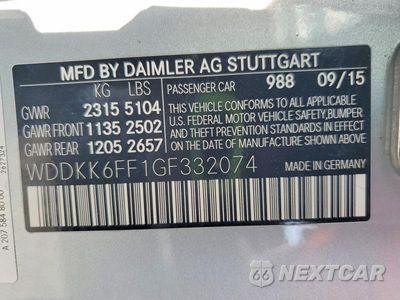 Zdjęcie 12 z 12 samochodu: 2016 MERCEDES-BENZ E 400 VIN:WDDKK6FF1GF332074 - miniatura