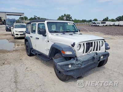 Czwarte zdjęcie samochodu z boku: 2018 JEEP WRANGLER UNLIMITED SPORT VIN:1C4HJXDN8JW329526 - miniatura