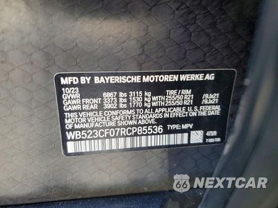Zdjęcie 13 z 13 samochodu: 2024 BMW IX XDRIVE50 VIN:WB523CF07RCP85536 - miniatura