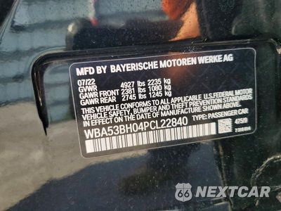 Zdjęcie 12 z 12 samochodu: 2023 BMW 530 I VIN:WBA53BH04PCL22840 - miniatura