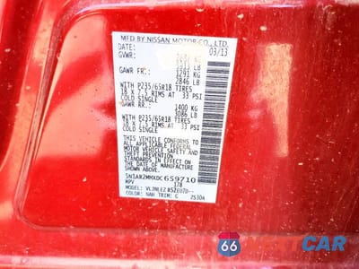 Zdjęcie 13 z 13 samochodu: 2013 NISSAN PATHFINDER S VIN:5N1AR2MMXDC659710 - miniatura