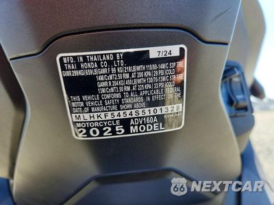 Zdjęcie 10 z 10 samochodu: 2025 HONDA ADV160 A VIN:MLHKF5454S5101328 - miniatura