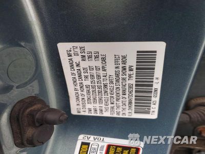 Zdjęcie 13 z 13 samochodu: 2012 HONDA CR-V EXL VIN:2HKRM4H73CH623852 - miniatura