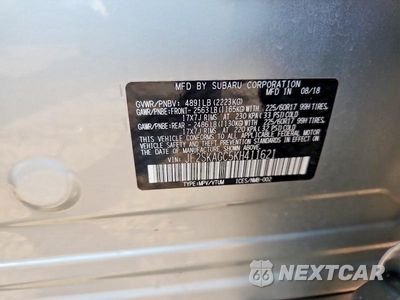 Zdjęcie 13 z 13 samochodu: 2019 SUBARU FORESTER PREMIUM VIN:JF2SKAGC5KH411621 - miniatura