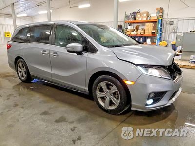 Czwarte zdjęcie samochodu z boku: 2018 HONDA ODYSSEY EX VIN:5FNRL6H55JB036321 - miniatura