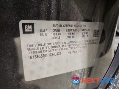 Zdjęcie 12 z 12 samochodu: 2017 CHEVROLET CRUZE PREMIER VIN:1G1BF5SM4H7248378 - miniatura