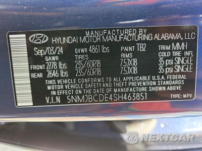 Zdjęcie 13 z 13 samochodu: 2025 HYUNDAI TUCSON VIN:5NMJBCDE4SH463851 - miniatura