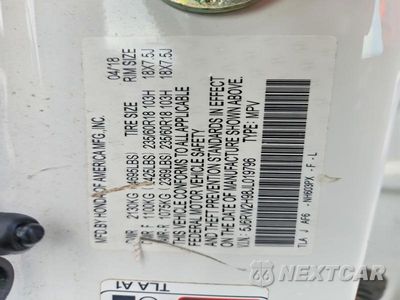 Zdjęcie 13 z 13 samochodu: 2018 HONDA CR-V TOURING VIN:5J6RW2H98JL019796 - miniatura
