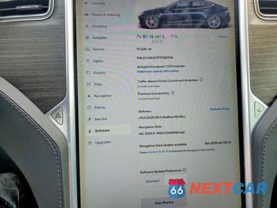Zdjęcie 9 z 13 samochodu: 2015 TESLA MODEL S 60 VIN:5YJSA1S11FF080744 - miniatura