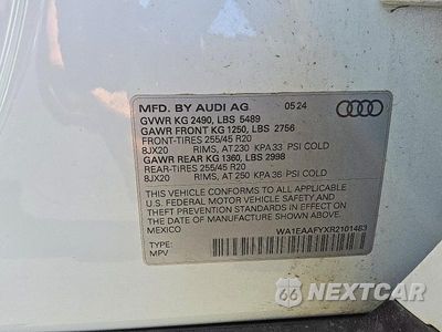 Zdjęcie 13 z 13 samochodu: 2024 AUDI Q5 VIN:WA1EAAFYXR2101483 - miniatura