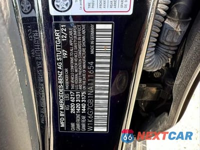Zdjęcie 10 z 10 samochodu: 2022 MERCEDES-BENZ S 580 4MATIC VIN:W1K6G7GB1NA111654 - miniatura
