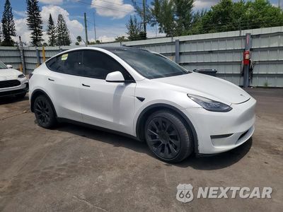 Czwarte zdjęcie samochodu z boku: 2022 TESLA MODEL Y VIN:7SAYGDEE5NA018223 - miniatura