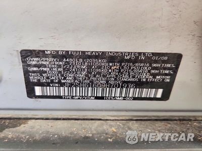 Zdjęcie 13 z 13 samochodu: 2009 SUBARU FORESTER VIN:JF2SH61609H701936 - miniatura