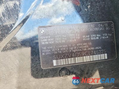 Zdjęcie 13 z 13 samochodu: 2012 BMW X5 XDRIVE35I VIN:5UXZV4C59CL745225 - miniatura