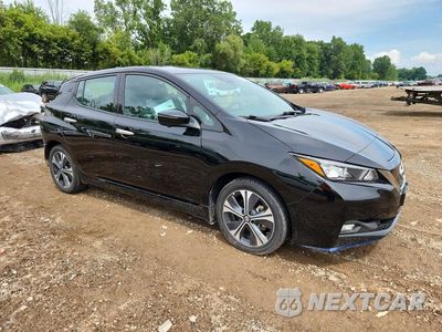 Czwarte zdjęcie samochodu z boku: 2021 NISSAN LEAF SL PLUS VIN:1N4BZ1DV5MC552081 - miniatura