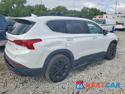 Trzecie zdjęcie samochodu z tyłu: 2022 HYUNDAI SANTA FE XRT VIN:5NMS6DAJ0NH388330 - miniatura