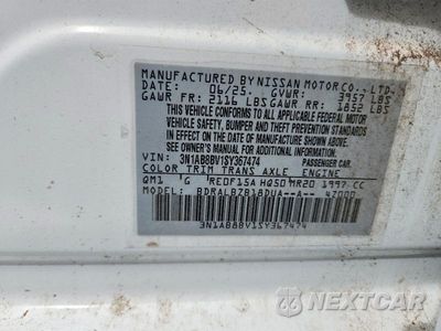 Zdjęcie 13 z 13 samochodu: 2025 NISSAN SENTRA S VIN:3N1AB8BV1SY367474 - miniatura