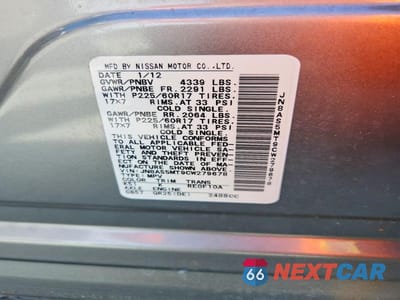 Zdjęcie 14 z 14 samochodu: 2012 NISSAN ROGUE S VIN:JN8AS5MT9CW279678 - miniatura