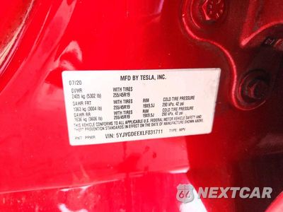 Zdjęcie 12 z 12 samochodu: 2020 TESLA MODEL Y VIN:5YJYGDEEXLF031711 - miniatura