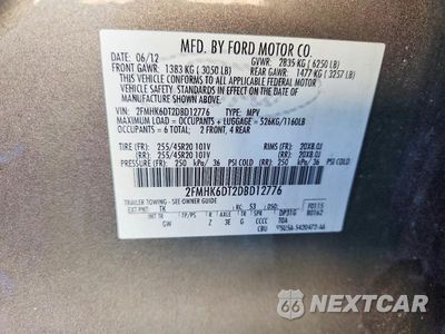 Zdjęcie 14 z 14 samochodu: 2013 FORD FLEX LIMITED VIN:2FMHK6DT2DBD12776 - miniatura