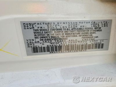 Zdjęcie 12 z 12 samochodu: 2024 NISSAN SENTRA SV VIN:3N1AB8CV3RY289840 - miniatura
