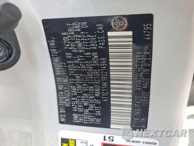 Zdjęcie 12 z 12 samochodu: 2024 TOYOTA CAMRY LE VIN:4T1C11AK1RU214948 - miniatura