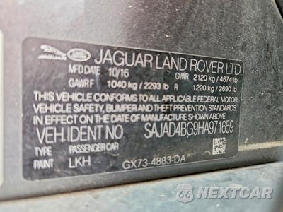 Zdjęcie 12 z 12 samochodu: 2017 JAGUAR XE PREMIUM VIN:SAJAD4BG9HA971659 - miniatura