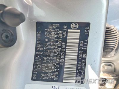Zdjęcie 12 z 12 samochodu: 2012 TOYOTA CAMRY LE VIN:4T1BF1FK3CU013081 - miniatura