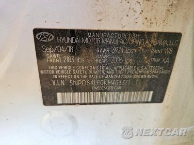 Zdjęcie 13 z 13 samochodu: 2019 HYUNDAI ELANTRA SEL VIN:5NPD84LF0KH403371 - miniatura