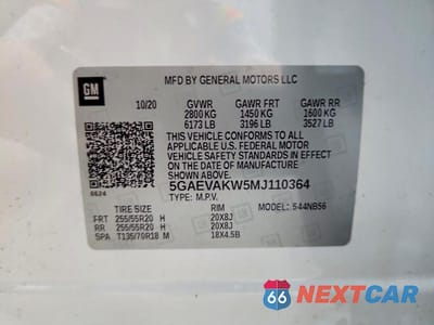 Zdjęcie 13 z 13 samochodu: 2021 BUICK ENCLAVE ESSENCE VIN:5GAEVAKW5MJ110364 - miniatura
