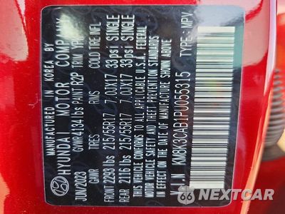 Zdjęcie 13 z 13 samochodu: 2023 HYUNDAI KONA SEL VIN:KM8K3CAB1PU055315 - miniatura