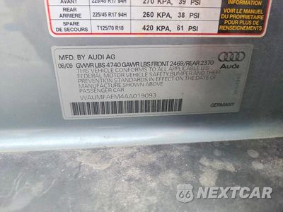 Zdjęcie 13 z 13 samochodu: 2010 AUDI X VIN:WAUMFAFM4AA019093 - miniatura