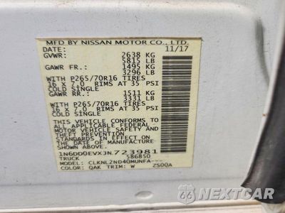Zdjęcie 12 z 12 samochodu: 2018 NISSAN FRONTIER SV VIN:1N6DD0EVXJN723981 - miniatura