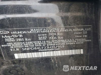 Zdjęcie 13 z 13 samochodu: 2018 HYUNDAI ELANTRA SEL VIN:5NPD84LF2JH357959 - miniatura